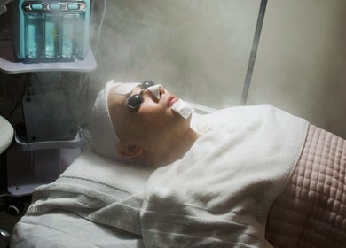 Relaxing facial therapy at Eden Spa Massage and Facial in Pembroke Pines, Florida, US.