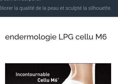 Affiche Endermologie LPG Cellu M6 à L'harmonie Du Corps, Saint-priest, Auvergne-rhône-alpes, FR.