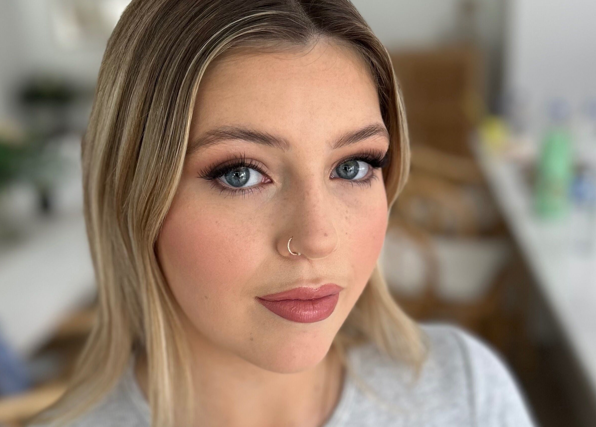 Elegant makeup look at Lux Aesthetics By Sophie in Narellan, New South Wales, AU. Perfect blend of natural beauty.