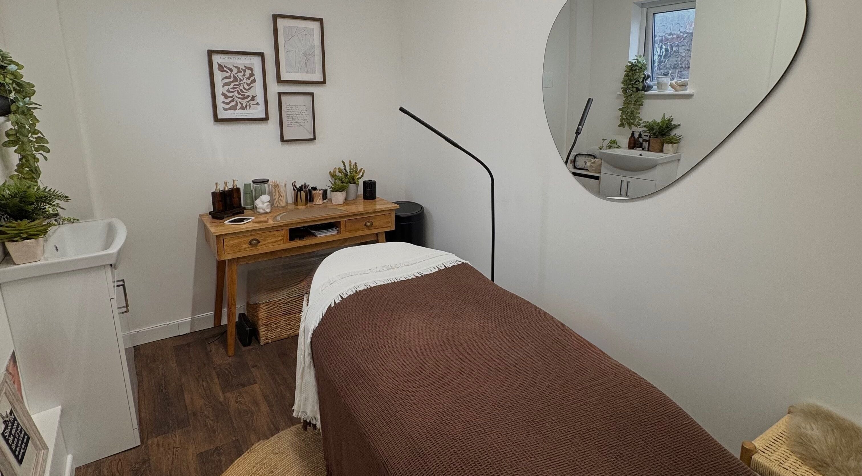 Relaxing treatment room at Roberta Grace Beauty, Chelmsford, England, GB, with cozy decor and soothing ambiance.