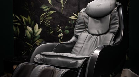 Luxurious massage chair at The Galpals Collective in Douglas, Douglas, IM for ultimate relaxation.
