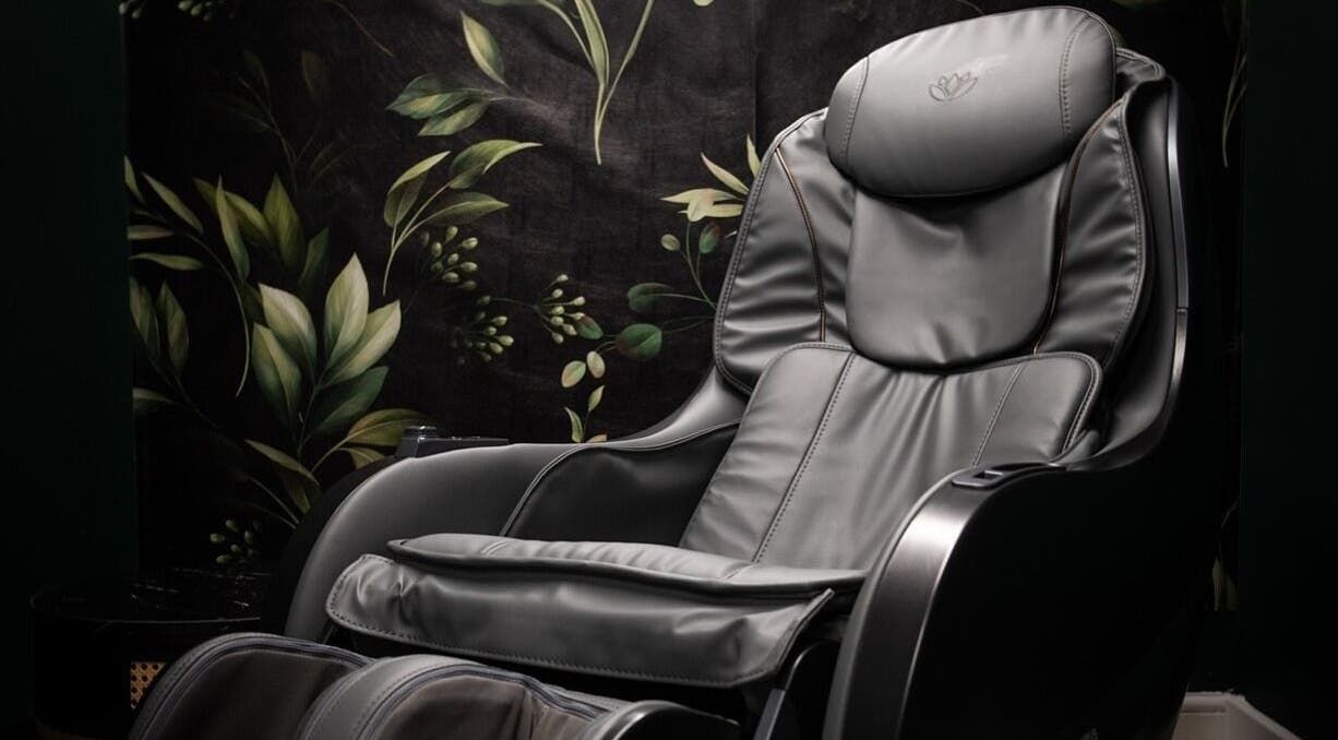 Luxurious massage chair at The Galpals Collective - Douglas, Isle of Man, enhancing relaxation in Douglas, IM.