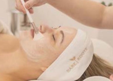Client enjoying a facial mask at Jeanette N Beauty Therapist in Wakerley, Queensland, AU.