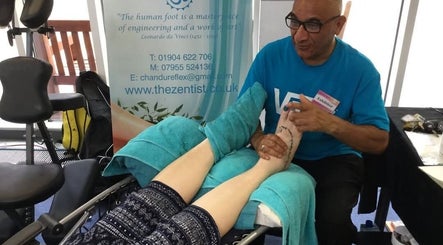 Reflexology treatment at Sanctuary Reflexology, York, England, GB soothing with expert care.