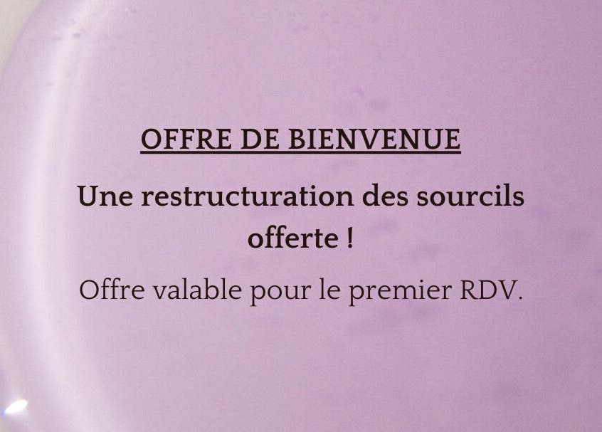 Offre de bienvenue chez Esthelisa Esthéticienne à Domicile, Le Kremlin-Bicêtre, Île-de-France, FR. Restructuration des sourcils offerte.