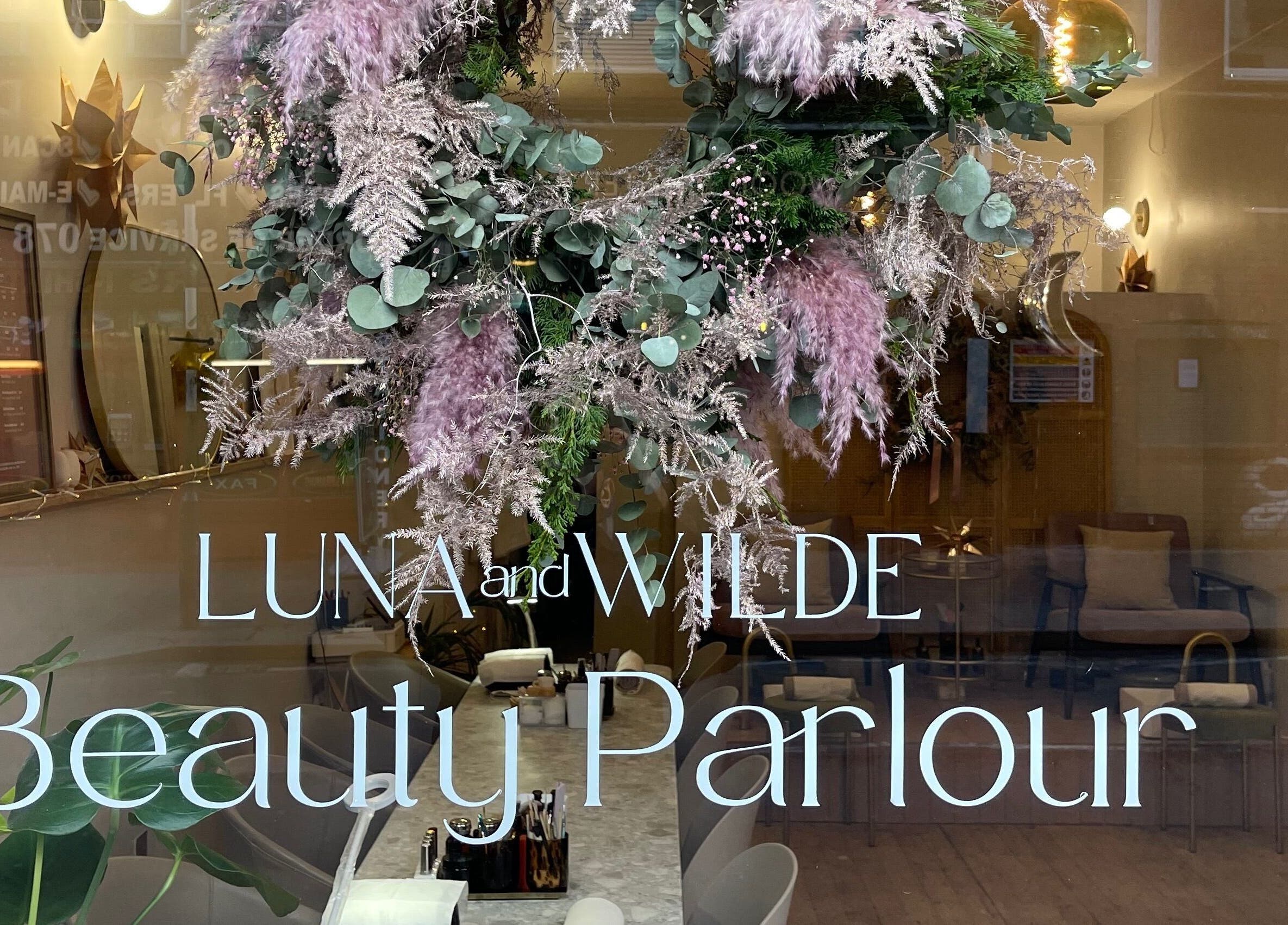 L&W Brixton | BIAB Nails & Brows showcases a serene floral window in London, England, GB.