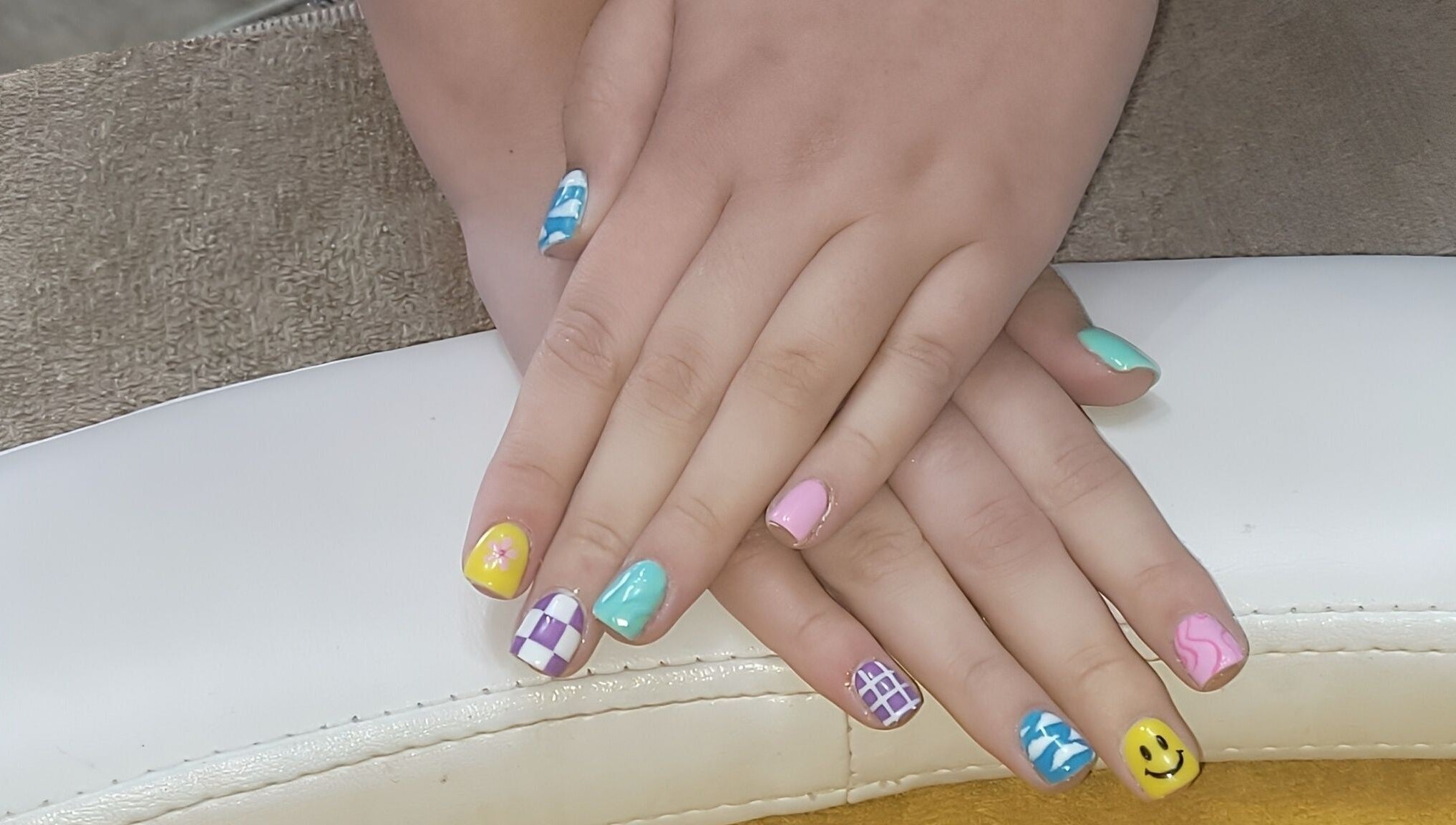 Vibrant nail art design at Pretoria East Forever Perfect Aesthetics & Permanent Make-up, Pretoria, Gauteng, ZA.