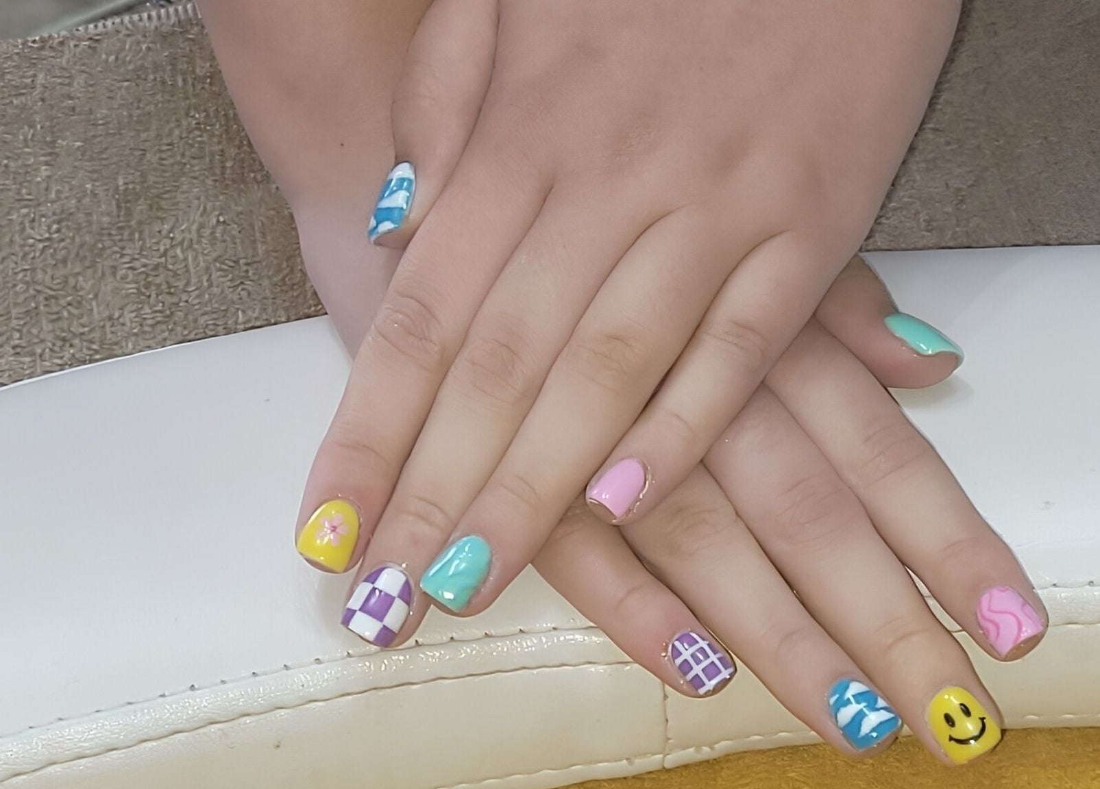 Vibrant nail art design at Pretoria East Forever Perfect Aesthetics & Permanent Make-up, Pretoria, Gauteng, ZA.