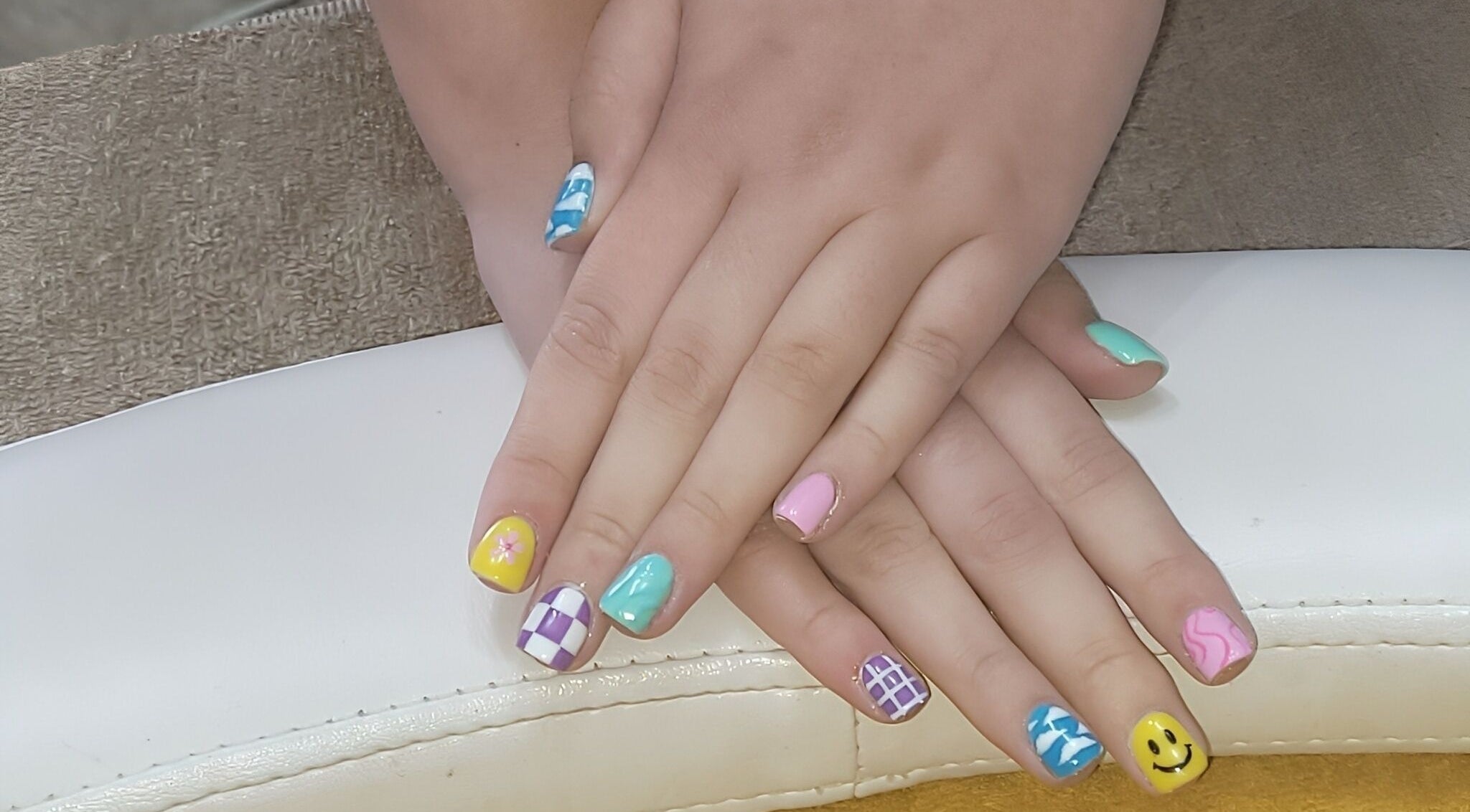 Vibrant nail art design at Pretoria East Forever Perfect Aesthetics & Permanent Make-up, Pretoria, Gauteng, ZA.