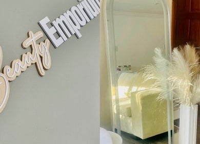 Interior of My Beauty Emporium, Centurion, Gauteng, ZA with stylish decor and cozy ambiance.