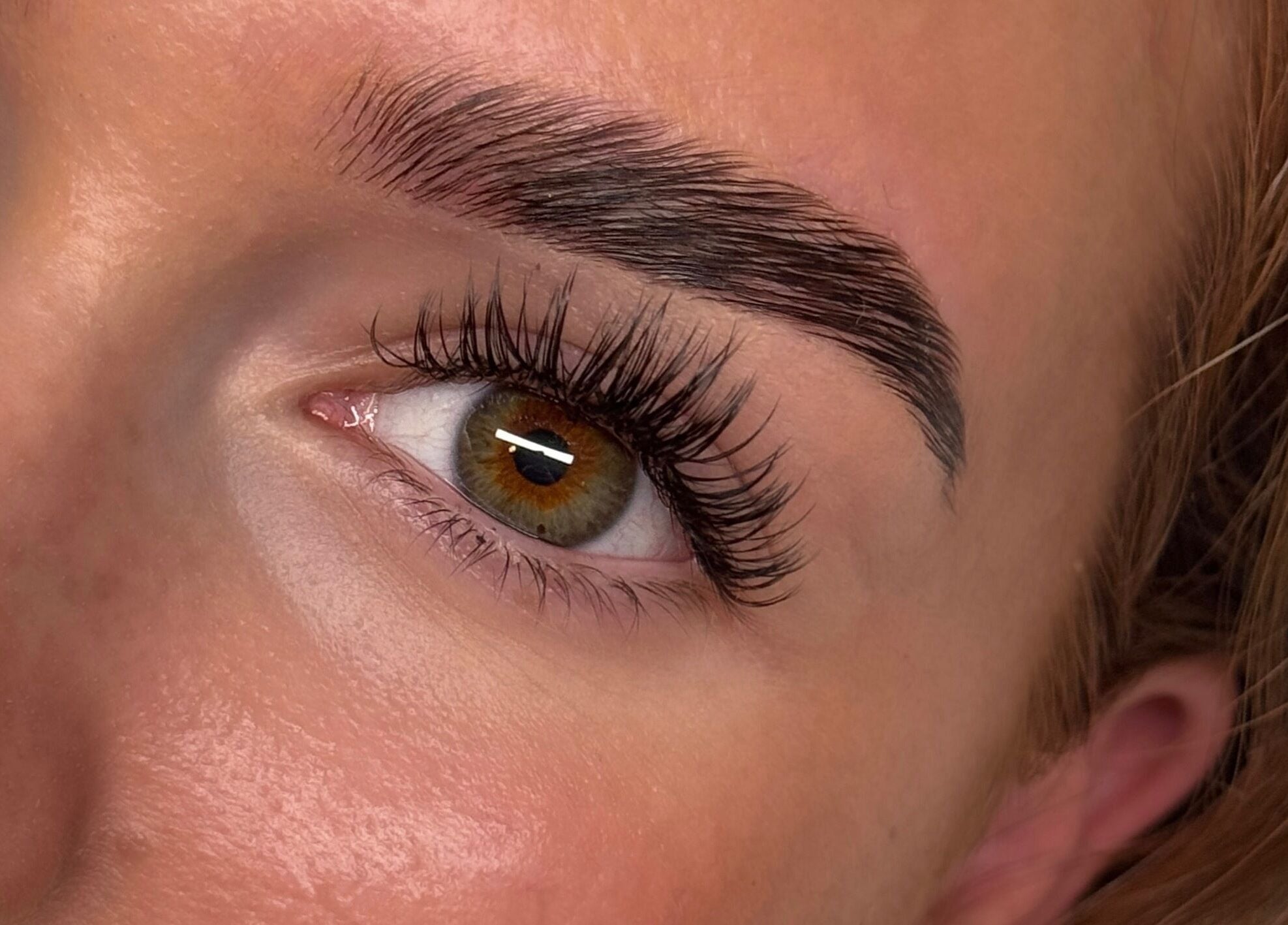 Close-up of perfectly styled lashes at Studio Silk, Melbourne, Victoria, AU for a stunning eye look.