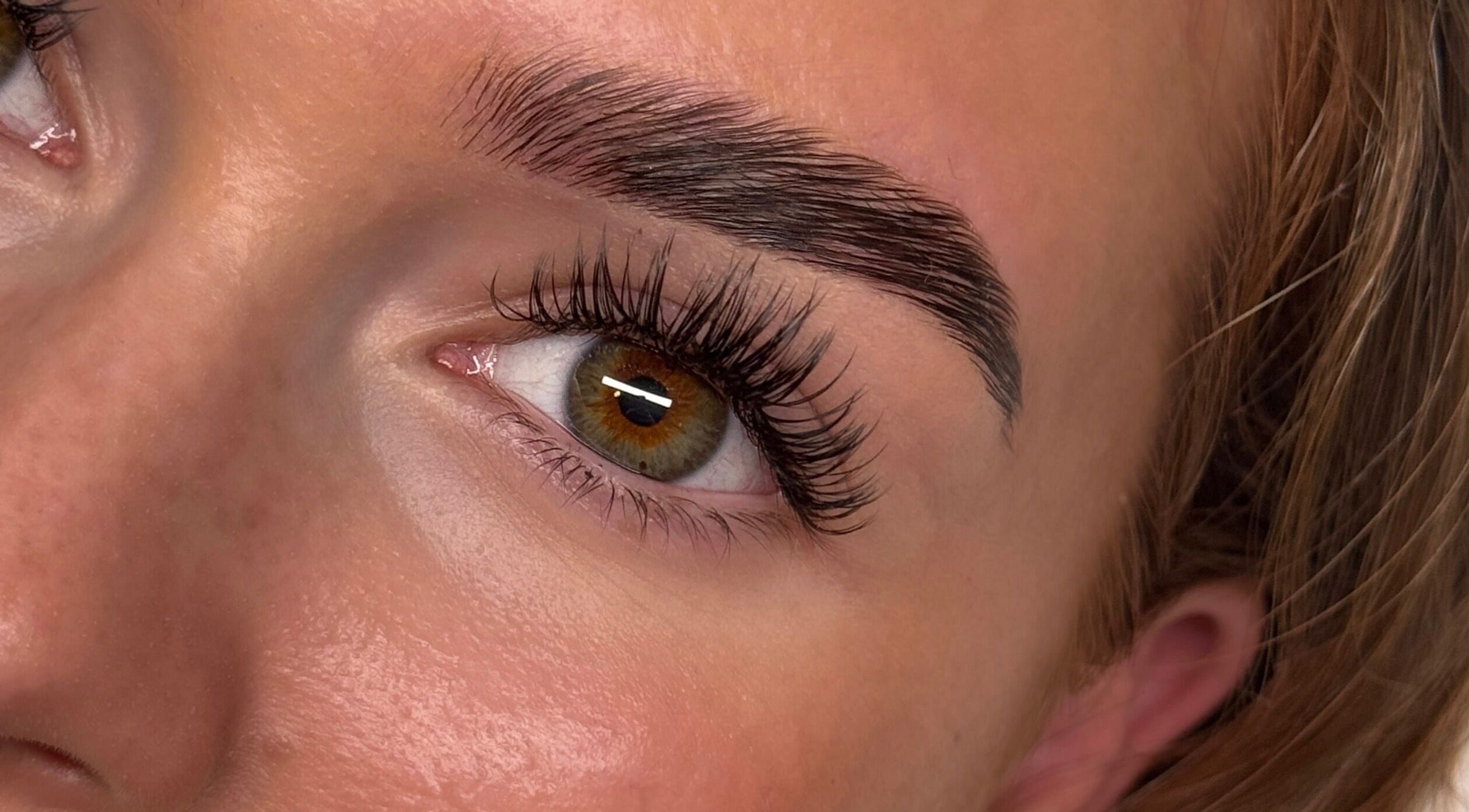 Close-up of perfectly styled lashes at Studio Silk, Melbourne, Victoria, AU for a stunning eye look.