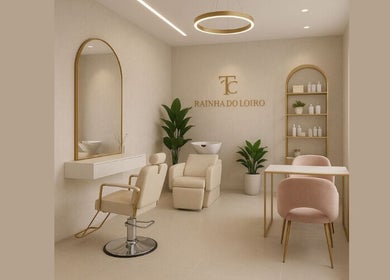 Elegant salon seating and decor at Najd hair, Riyadh, Riyadh Province, SA showcasing modern furniture.