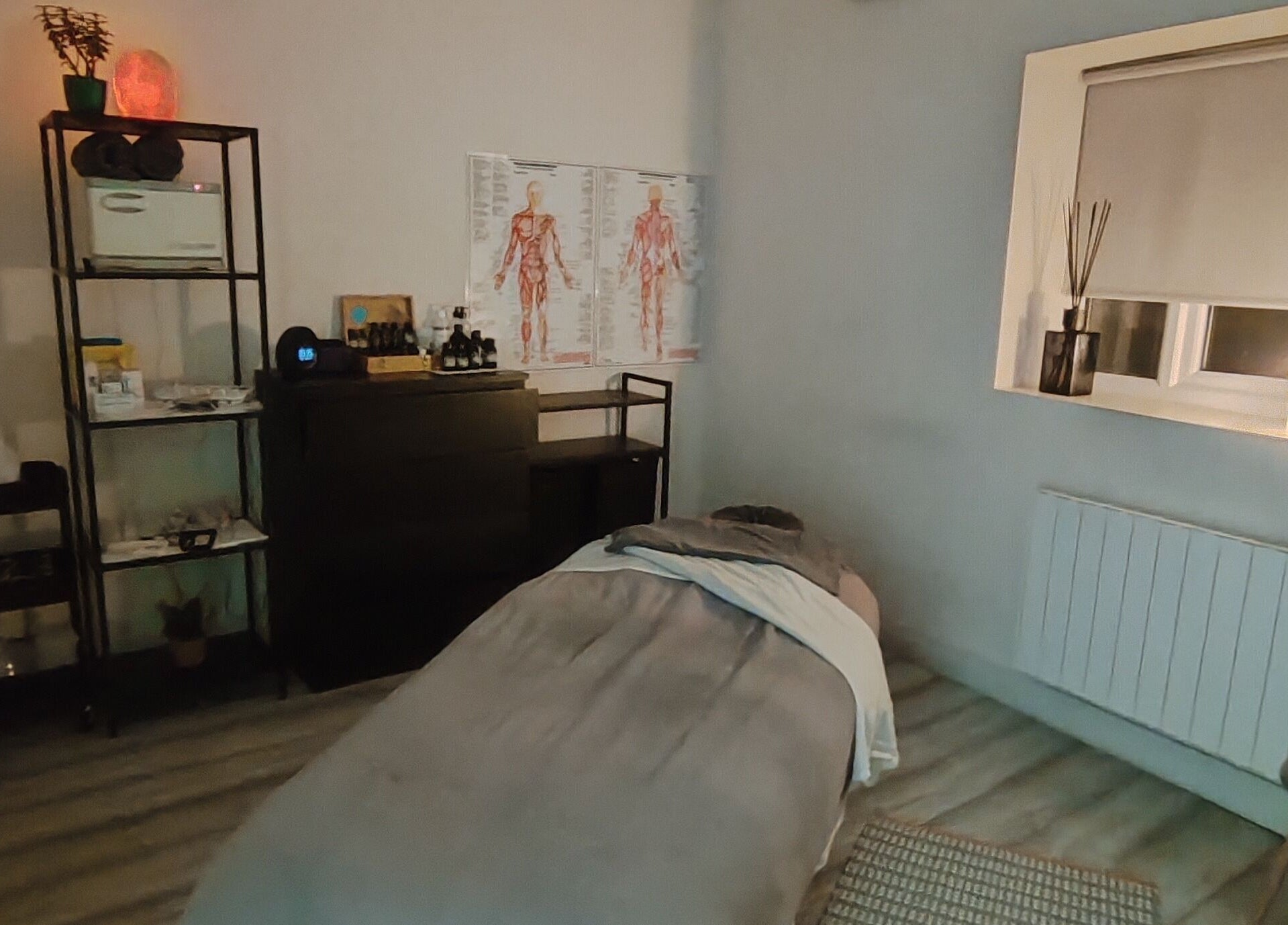 Calming massage room at Claire Cunniffe Holistic and Massage Therapy, County Wicklow, County Wicklow, IE.