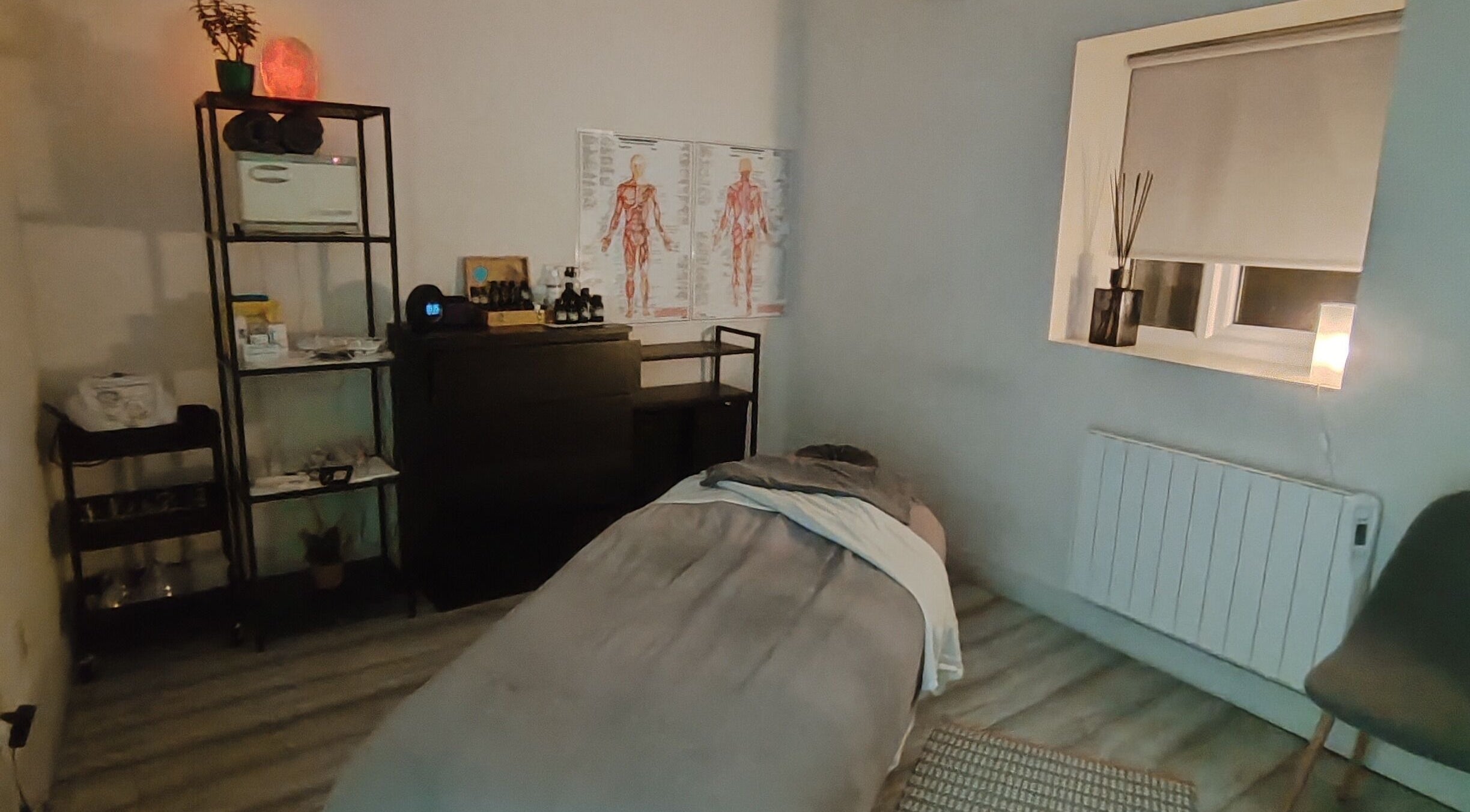 Calming massage room at Claire Cunniffe Holistic and Massage Therapy, County Wicklow, County Wicklow, IE.