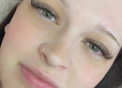 Close-up of stylish lashes at Lashes at The Manor in Old Reynella, South Australia, AU.