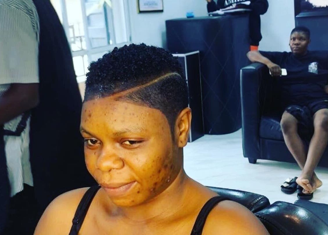 Modern haircut at Bayelsa salon in Yenagoa, Bayelsa, NG showcases local hairstyle trends.