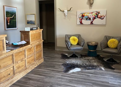 Inviting lobby at LoveFire Counseling & Joy Affiliate Providers in Lubbock, Texas, US with cozy seating.
