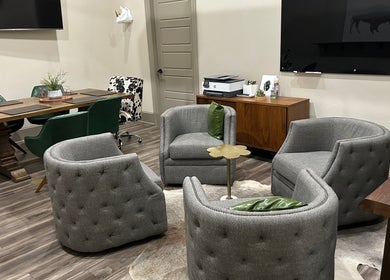Inviting lounge area at LoveFire Counseling & Joy Affiliate Providers, Lubbock, Texas, US.