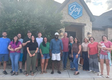 Group at LoveFire Counseling & Joy Affiliate Providers, Lubbock, Texas, US, smiling outside the venue.
