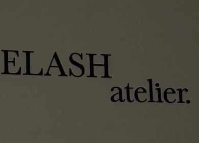 E Lash Atelier signage at Merrylands West, New South Wales, AU showcasing a stylish font.