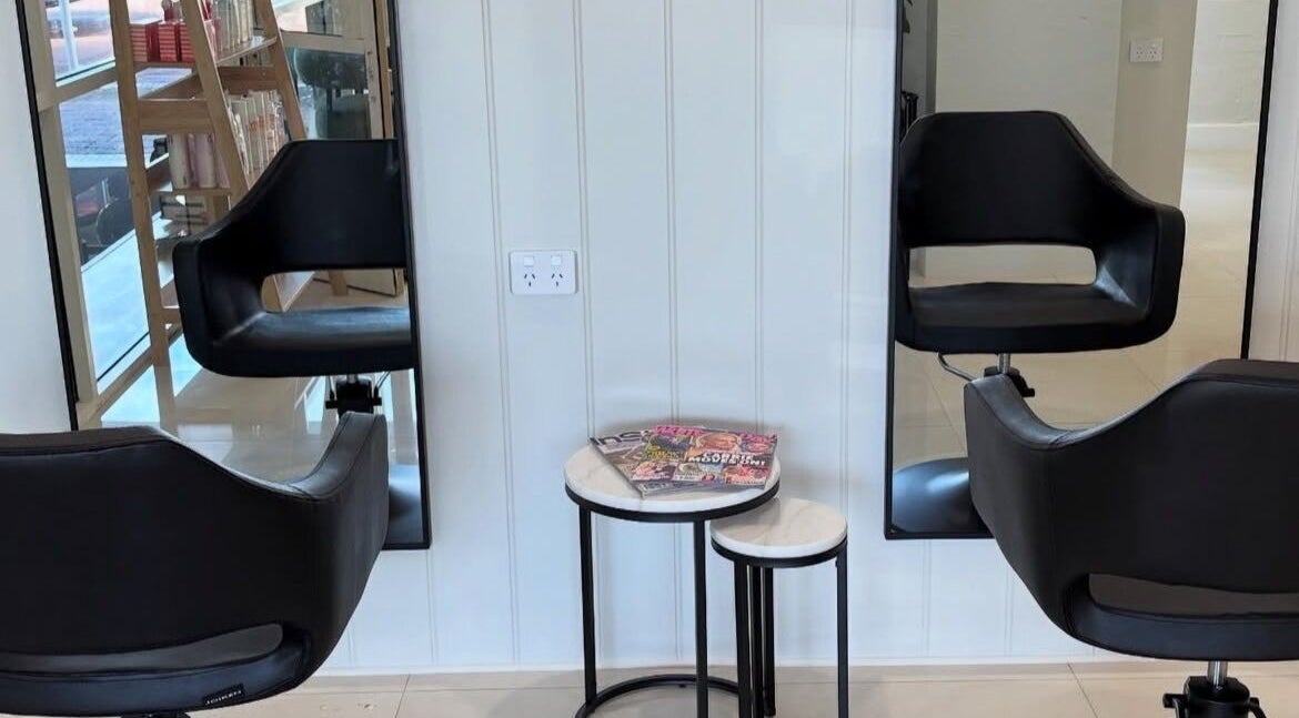 Modern salon chairs at Gemma Gracie Hair Artistry in Applecross, Western Australia, AU.