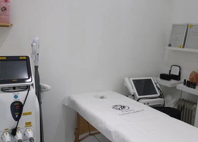 Treatment room at Emma Lifeenergy In Milian London Beauty Salon, Beckenham, England, GB, with advanced equipment.