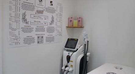 Spa room with laser equipment at Emma Lifeenergy In Milian London Beauty Salon, Beckenham, England, GB.