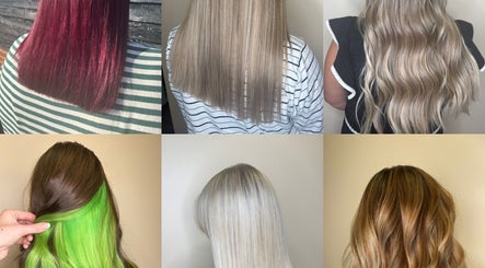 Diverse hair colors and styles at Hannah Cox Hair in Reading, England, GB showcase salon's creativity.