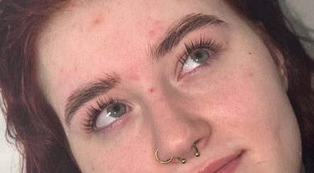 Close-up of radiant eyes and lashes at Beauty By Poppy Marina in Bury, England, GB.