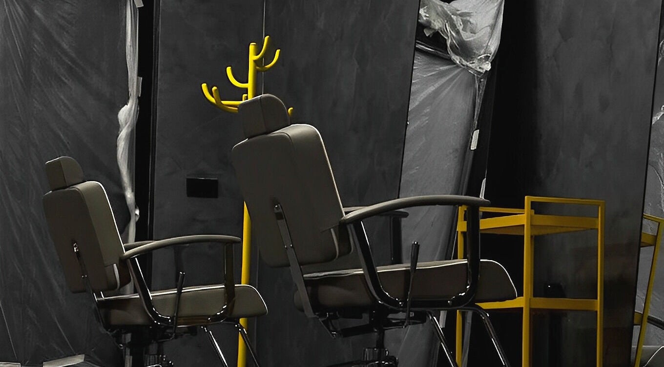 Modern salon chairs in Studio Exit, Plovdiv, Plovdiv, BG, highlighting sleek design and comfort.