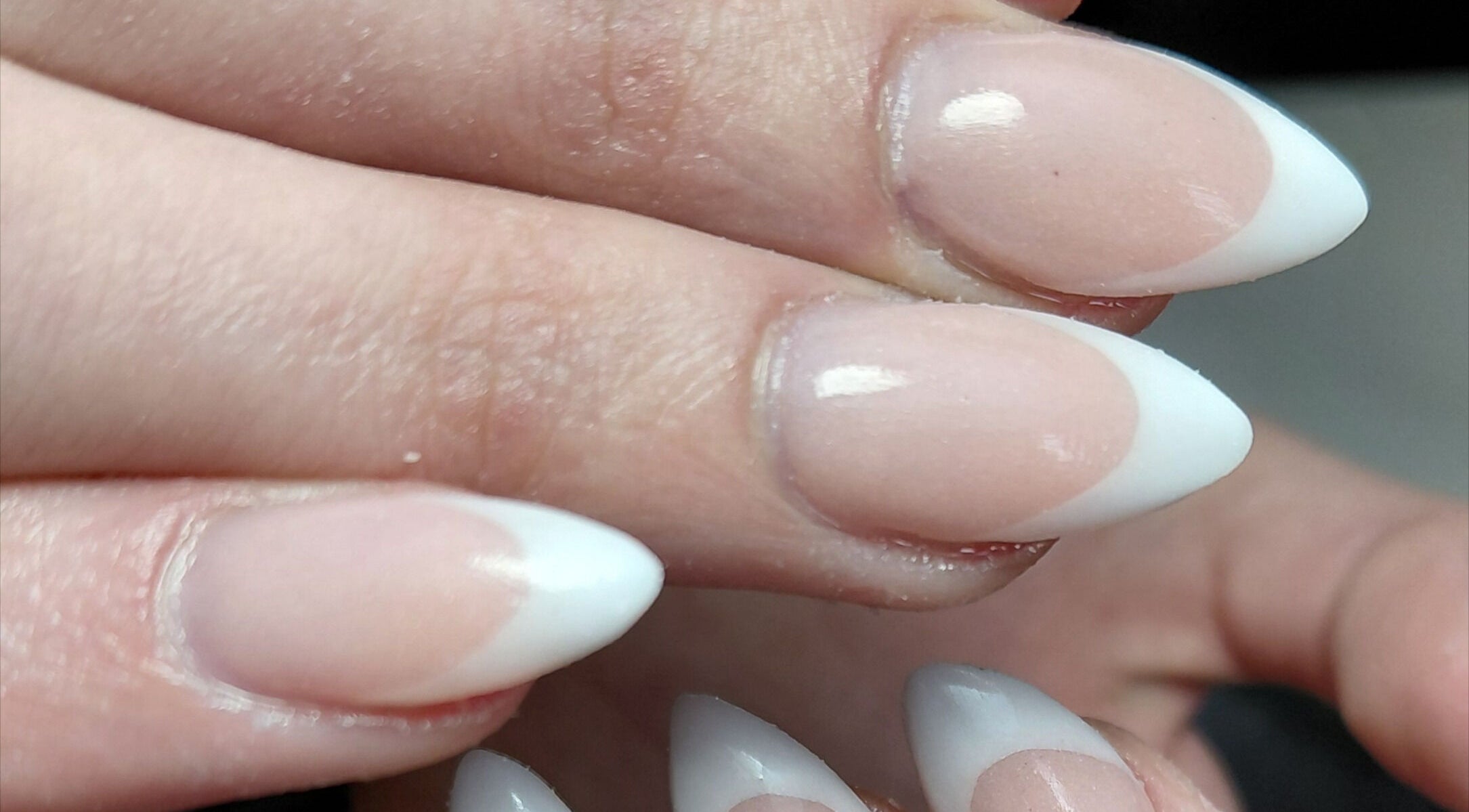 Stylish French manicure at Damour Nails and Beauty in Kempton Park, Gauteng, ZA, enhancing elegant nail beauty.