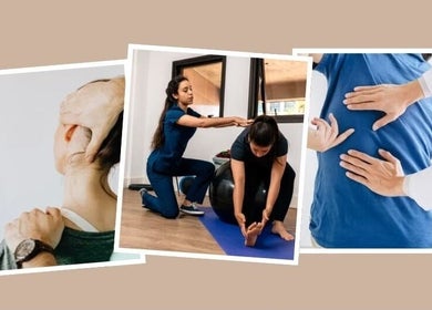 Various therapies at Movement Clinics mobile physio in London, England, GB focus on neck and back treatments.