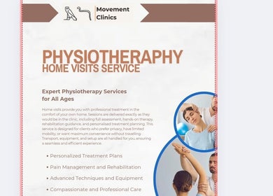 Movement Clinics mobile physio offers home physiotherapy in London, England, GB, ensuring expert care at your convenience.