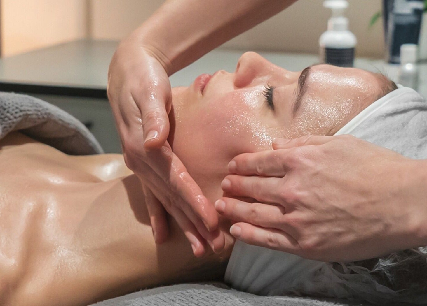 Relaxing facial massage at Skintopia - Old Bank Arcade, Wellington, Wellington, NZ, enhancing natural glow.