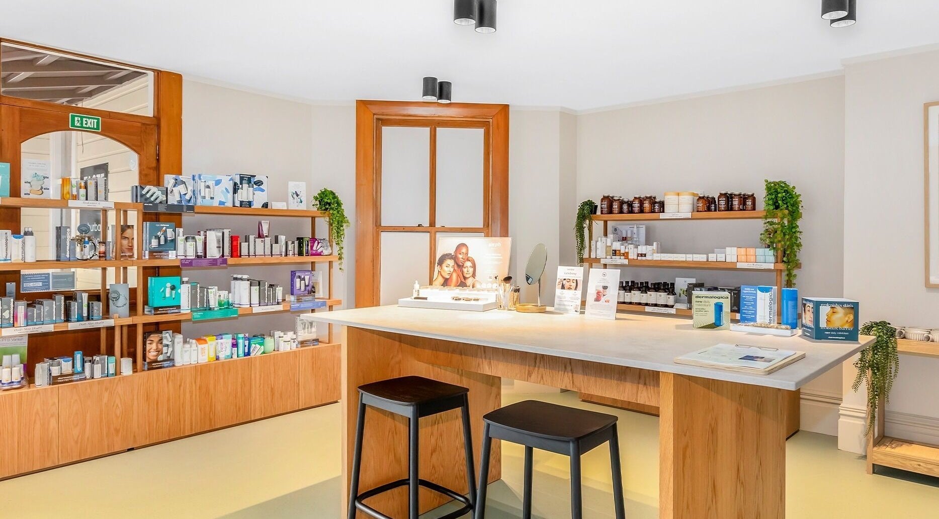 Skintopia - Khandallah's elegant product display area in Wellington, Wellington, NZ offering premium skincare.