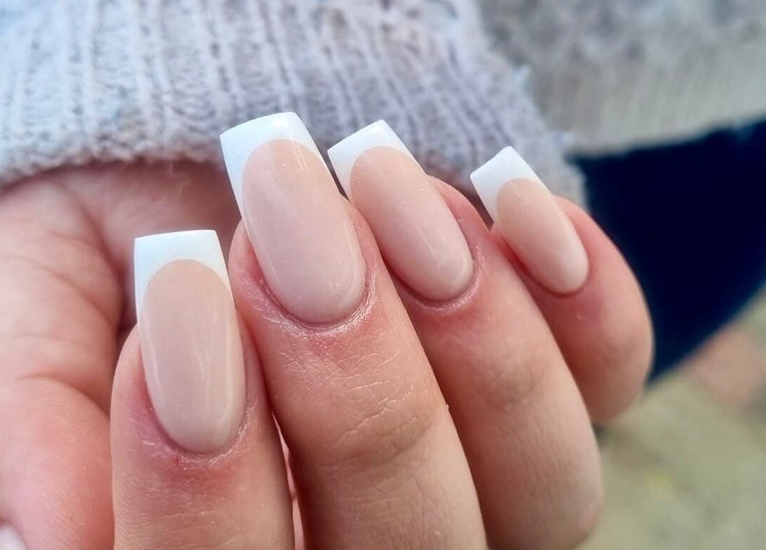 Elegant French manicure at MF Nail Artist, Rustenburg, North West, ZA.