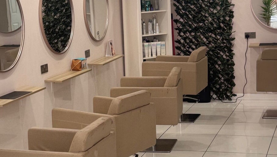 Stylish salon setup at The Extension Collective By Amy Louise, Musselburgh, Scotland, GB.