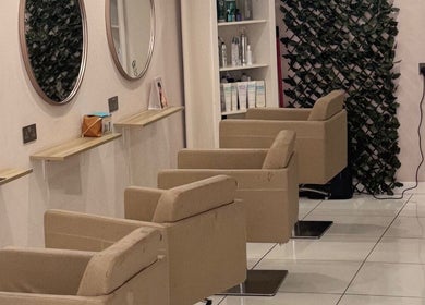 Stylish salon setup at The Extension Collective By Amy Louise, Musselburgh, Scotland, GB.