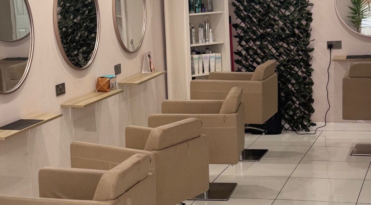Stylish salon setup at The Extension Collective By Amy Louise, Musselburgh, Scotland, GB.
