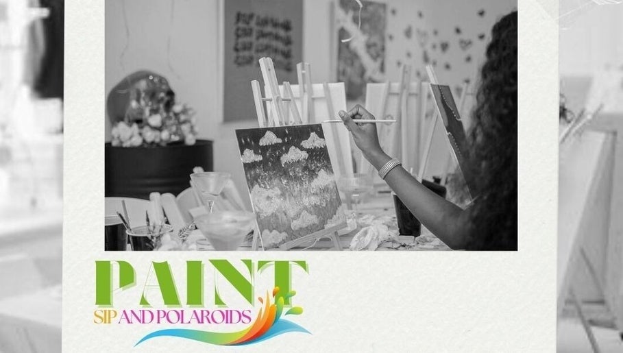 Paint Sip and Polaroids image 1