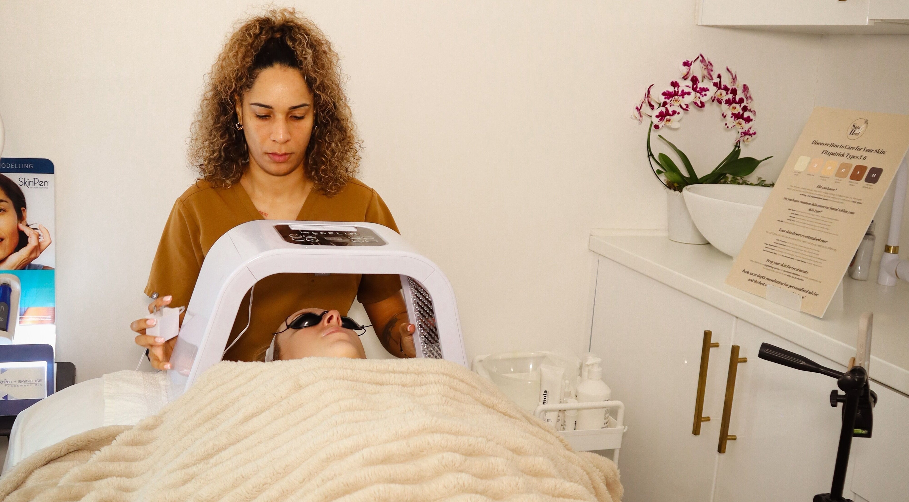 Skin & Heal in Essex provides advanced facial therapy with LED treatment for glowing skin.