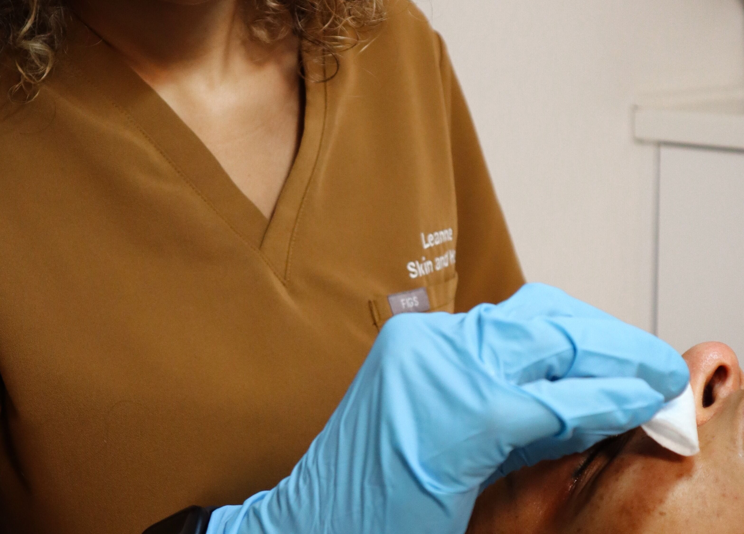 Facial treatment at Skin & Heal, Essex, England, GB enhancing skin health.