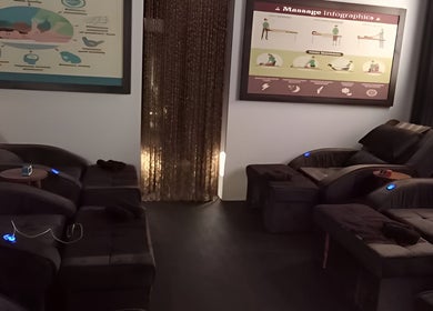 Comfortable massage chairs in a serene setting at SPA ANYTIME AROMA, Kuala Lumpur, Wilayah Persekutuan Kuala Lumpur, MY.