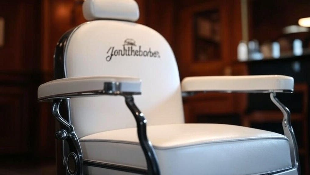 Silla de barbero clásica en La Barbería 11002, Cádiz, Andalucía, ES, destacando confort y estilo.