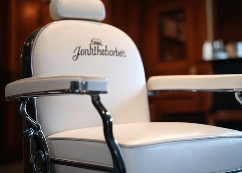 Silla de barbero clásica en La Barbería 11002, Cádiz, Andalucía, ES, destacando confort y estilo.