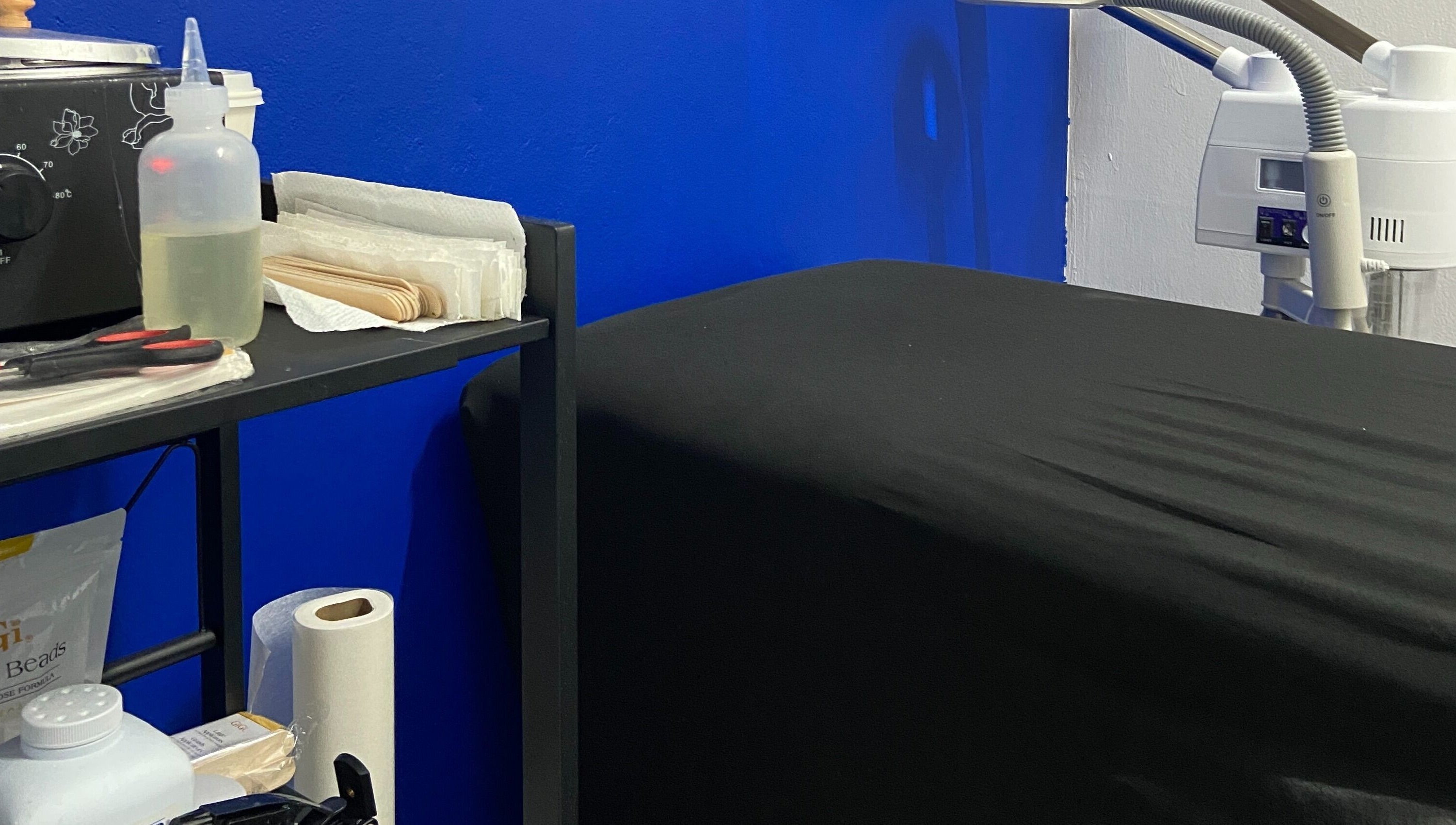 SkinByTrace Waxing and Body Care room in Kingston, St. Andrew Parish, JM offering professional treatments.