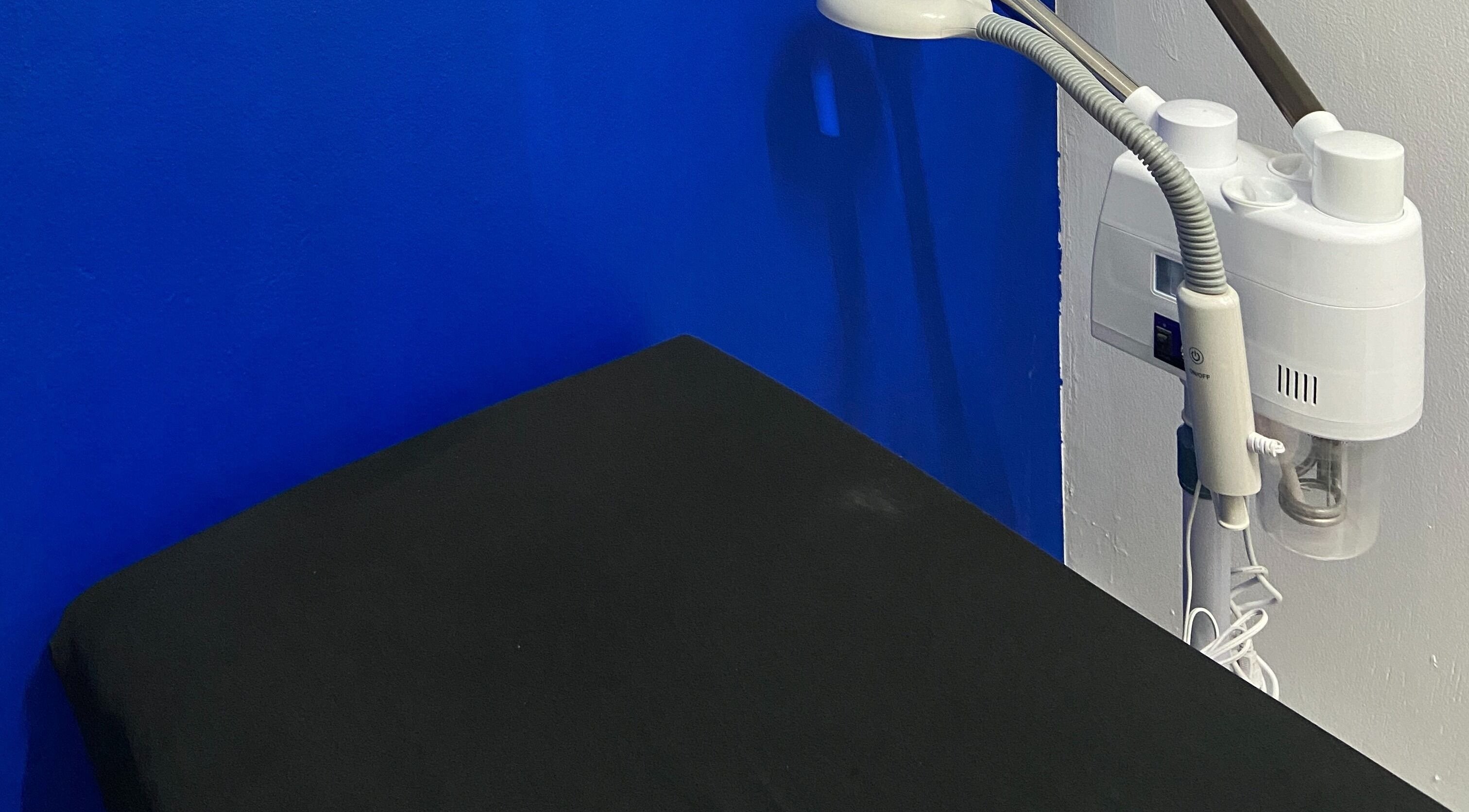 Sophisticated treatment bed at SkinByTrace Waxing and Body Care, Kingston, St. Andrew Parish, JM.