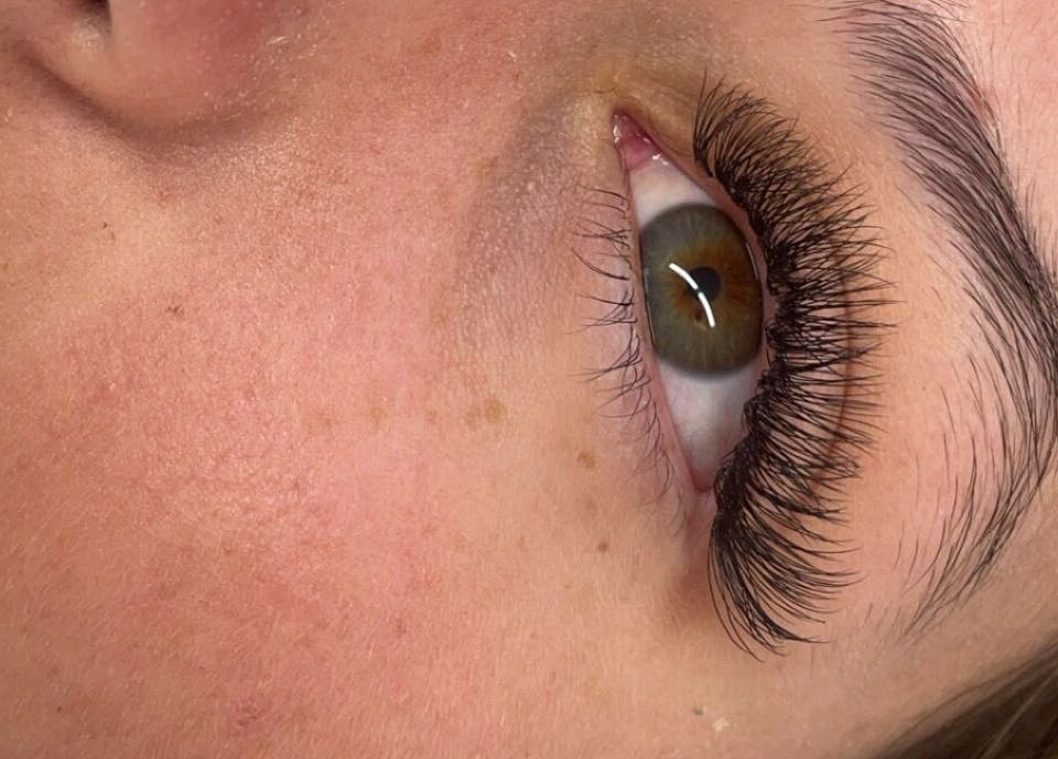 Close-up of styled eyelashes at Keiras Lash Studio, Tweed Heads South, New South Wales, AU.