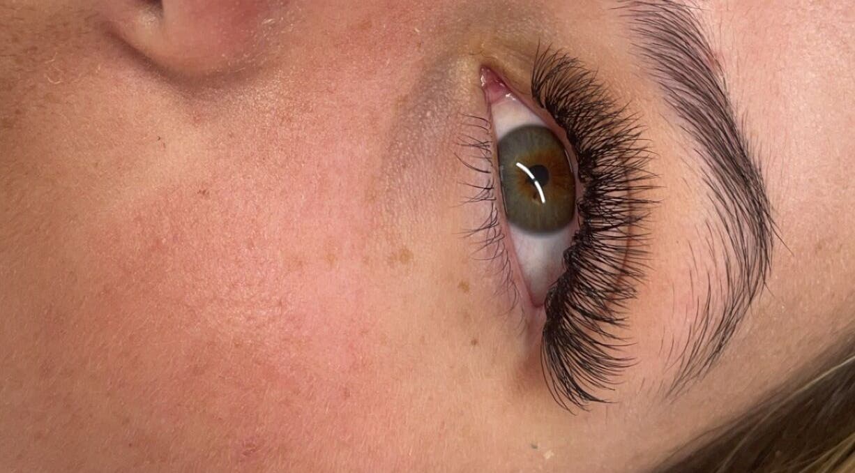 Close-up of styled eyelashes at Keiras Lash Studio, Tweed Heads South, New South Wales, AU.